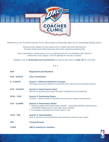 Coaches Clinic 2015